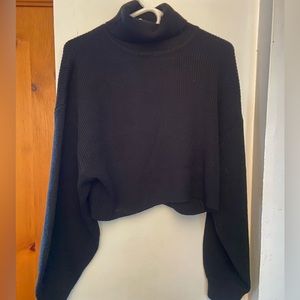 H&M cropped turtleneck sweater